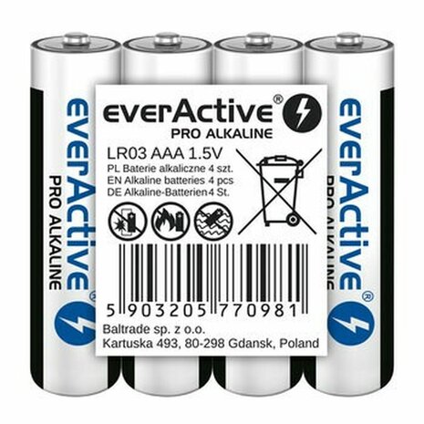Batterijen EverActive LR03 1,5 V (4 Stuks) 1