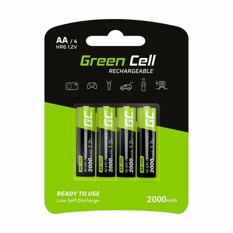 Batterijen Green Cell GR02 1,2 V AA 3
