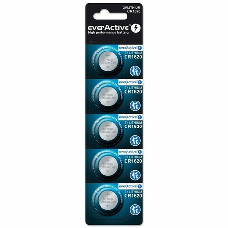 Batterijen EverActive CR1620 3 V (5 Stuks) 1