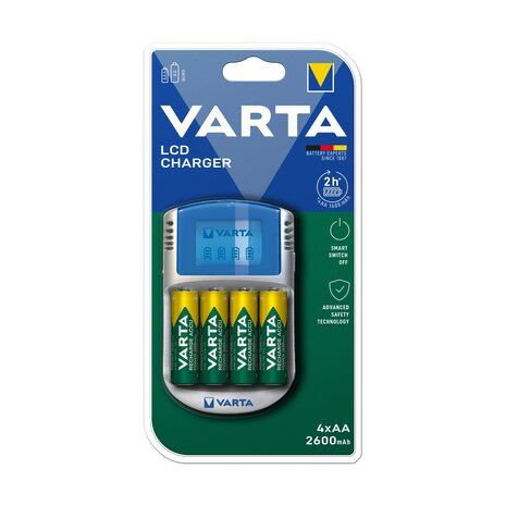Oplader + Oplaadbare Batterijen Varta -POWERLCD (1 Stuks) 1