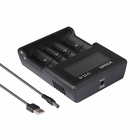 Batterijlader Xtar VC4 Batterijen x 4 6