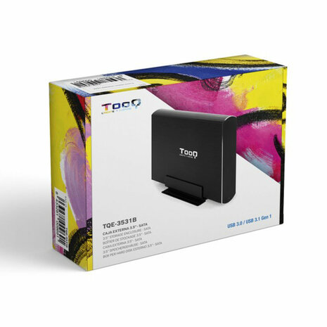 Hard drive hoes TooQ TQE-3531B 3,5" USB 3.0 Zwart 3,5" 6