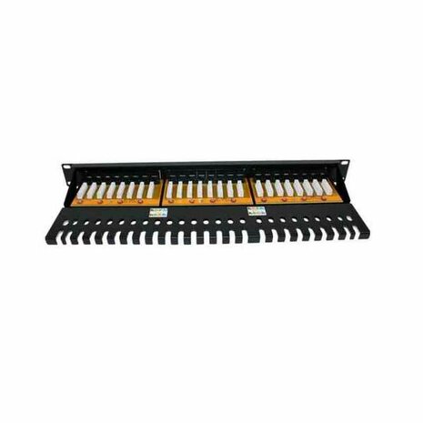 Patchpanel 24 UTP-Poorten Categorie 6 2LAN ARAP19C6A24UTP 19" 2
