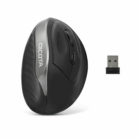 Ergonomische Optische Muis Dicota D31981 Zwart 1600 dpi 3