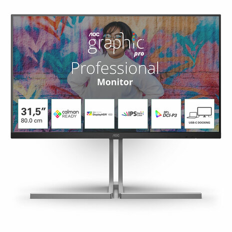 Gaming monitor AOC U32U3CV 4K Ultra HD 32" 60 Hz 1