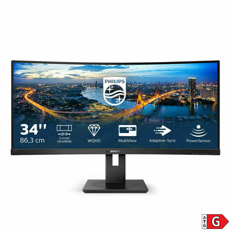 Monitor Philips 345B1C/00 34" LED VA LCD Flicker free 50-60  Hz 2