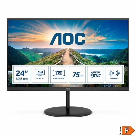 Monitor AOC Q24V4EA IPS LED 23,8" LCD Flicker free 3
