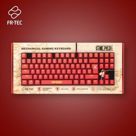 Toetsenbord en muis FR-TEC OP4001 QWERTY Bordeaux 8