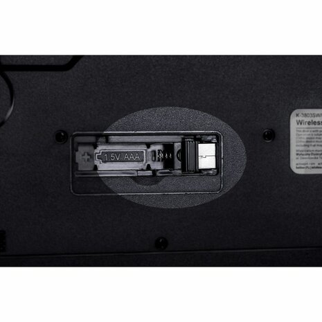 Toetsenbord Activejet K-3803SW Zwart QWERTY 3