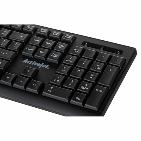 Toetsenbord Activejet K-3803SW Zwart QWERTY 4