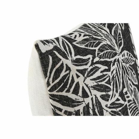 Kussen Home ESPRIT Wit Zwart Bedrukt 45 x 15 x 45 cm 2