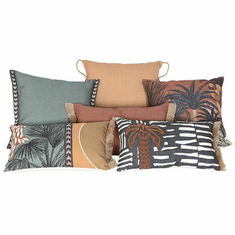 Kussen Home ESPRIT Tropisch Palmboom 50 x 15 x 30 cm 4