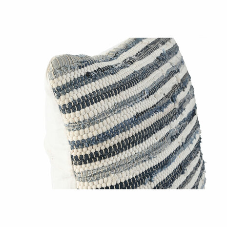 Kussen Home ESPRIT Blauw Wit Mediterrane 45 x 15 x 45 cm 2
