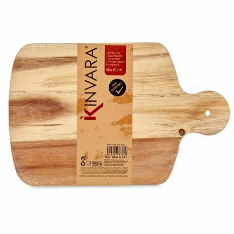 Snijplank Wit Acacia 25,7 x 1,5 x 40 cm (12 Stuks) 3