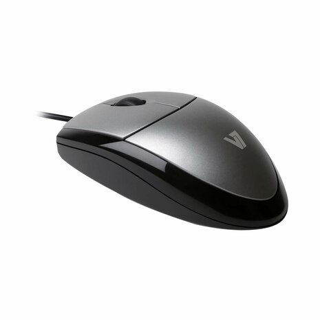 Muis V7 MV3000010-5EC Zwart/Zilverkleurig 1