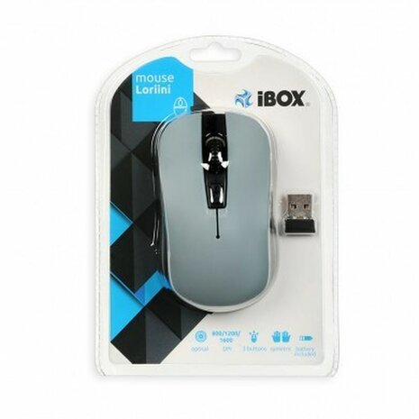 Wireless muis Ibox LORIINI Zwart/Gris 6