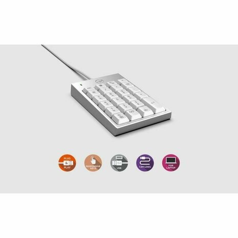 Numeriek toetsenbord Mobility Lab ML305707 Zilverkleurig 1