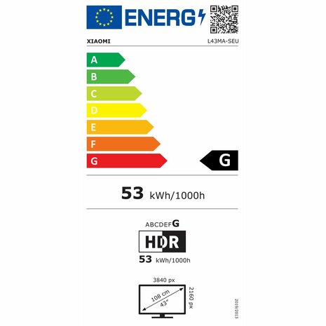 Smart TV Xiaomi A PRO 2025 4K Ultra HD 43" HDR QLED 9