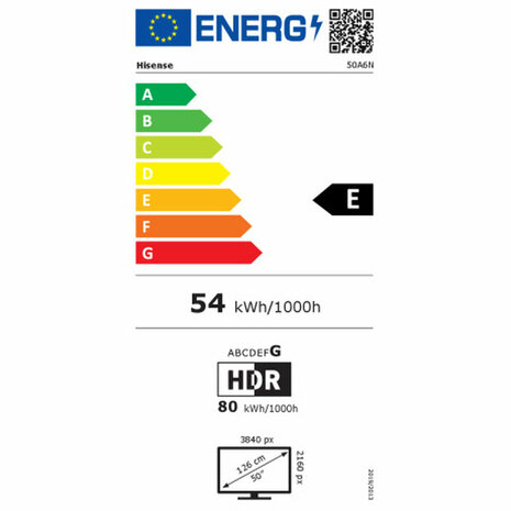 Smart TV Hisense 50A6N 4K Ultra HD 50" LED 5