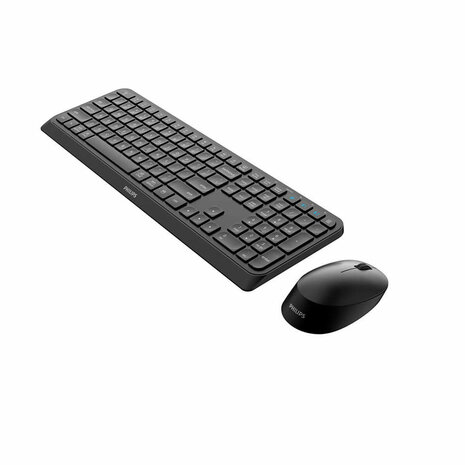 Toetsenbord en muis Philips SPT6407B/16 Zwart Qwerty US 1