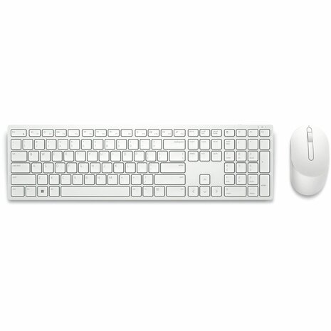 Toetsenbord en draadloze muis Dell KM5221W-WH Wit Qwerty US 2