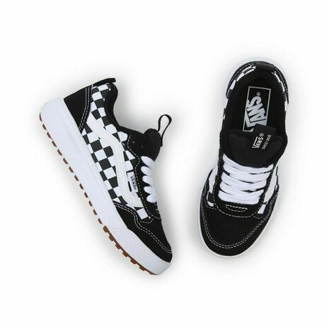 Vans Range Exp Checkerboard Wit Zwart - Maat: 30 4