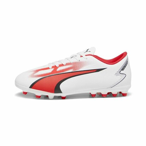 Voetbalschoenen Puma Ultra Play MG Wit Rood - Maat: 37.5 1