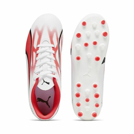 Voetbalschoenen Puma Ultra Play MG Wit Rood - Maat: 37.5 4