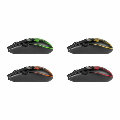 Wireless muis Defender Beta GM-707L Zwart Multicolour 1600 dpi 7