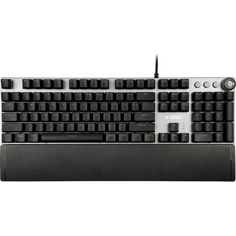 Toetsenbord Ibox AURORA K-3 Zwart/Zilverkleurig Zilverkleurig QWERTY 2