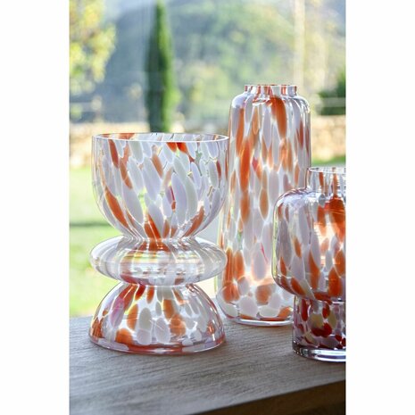 Vaas Home ESPRIT Crème Terra cotta Kristal Modern 16 x 16 x 24 cm 2