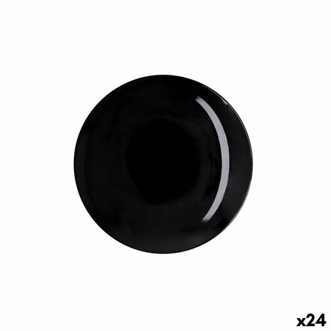 Dessertbord Quid Select Basic Zwart Melamine Ø 20 cm (24 Stuks) 1