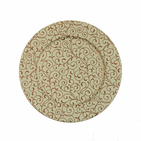 Onderbord Versa Serpentine Metaal 33 x 1,5 x 33 cm 1