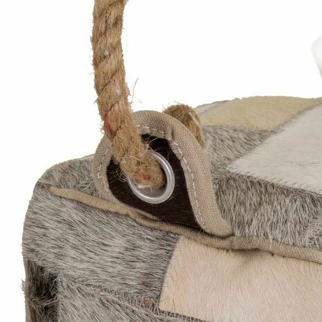 Deurstopper Alexandra House Living Leer 20 x 20 x 20 cm Wit 4
