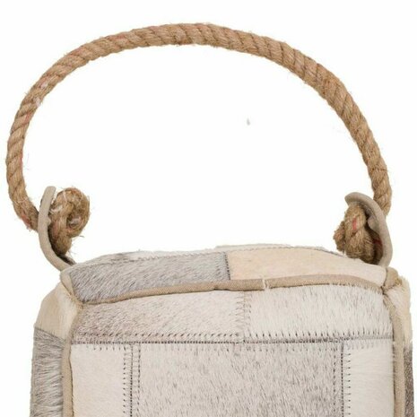 Deurstopper Alexandra House Living Leer 20 x 20 x 20 cm Wit 5