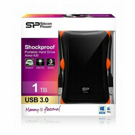 Externe Harde Schijf Silicon Power Armor A30 1 TB 2.5" USB 3.1 1 TB 3