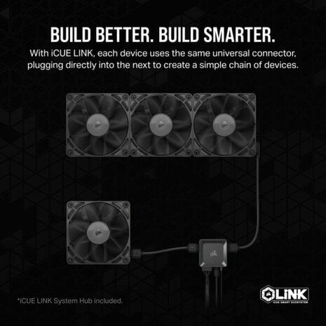CPU-ventilator Corsair CO-9051010-WW Ø 12 cm (3 Stuks) 3