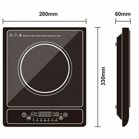 Inductiekookplaat Royalty Line 2000 W 2