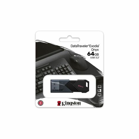 USB stick Kingston DTXON/64GB Zwart 64 GB (1 Stuks) 3