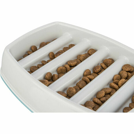 Voerbak voor honden Trixie Slow Feeding Grijs Ø 11 cm Ø 9 cm 250 ml 300 ml 46 × 11 × 30 cm 8