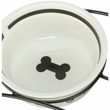 Voerbak voor honden Trixie Wit Zwart Ø 13 cm 250 ml 2