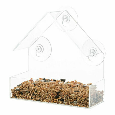 Vogelvoederhuisje Trixie Transparant 225 ml 15 × 15 × 6 CM 8