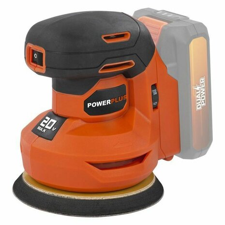 Excentrische schuurmachines Powerplus Dual Power Powdp50400 + G80 20 V Ø 125 mm 2