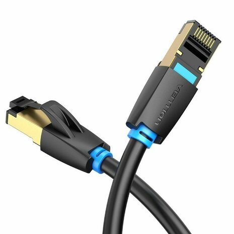 Stevige UTP-netwerkkabel Cat6 Vention IKABI Zwart 3 m 1