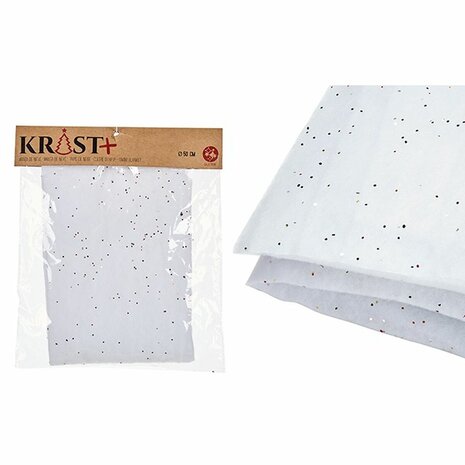 Accessoires voor Kerstavond Tapijt Wit 50 x 0,01 x 50 cm (24 Stuks) 2