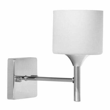 Wandlamp Activejet AJE-MIRA 1P Wit Zilverkleurig Metaal 40 W 23 x 21,5 x 11,5 cm (1 Onderdelen) 1