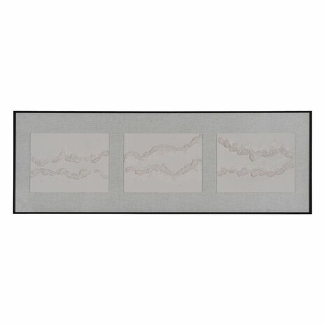 Schilderij Zwart Grijs Abstract 150 x 3 x 50 cm 1