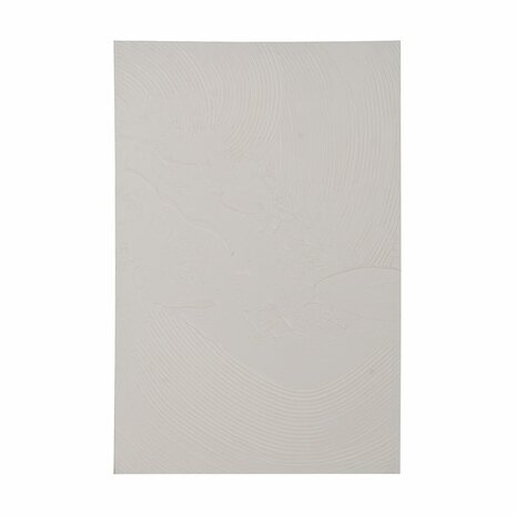 Schilderij Wit Abstract 80 x 3 x 120 cm 1