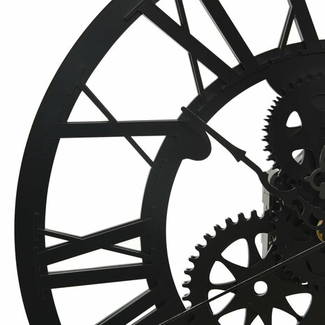 Wandklok 30 cm acryl zwart 4