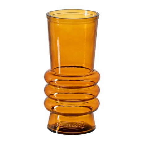 Vaas Oranje Gerecycled glas 13 x 13 x 25 cm 1